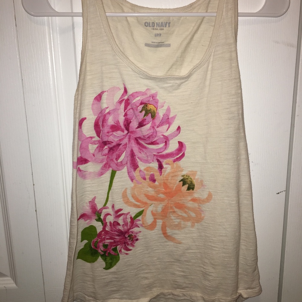 Old Navy Flower Tank Top Size S